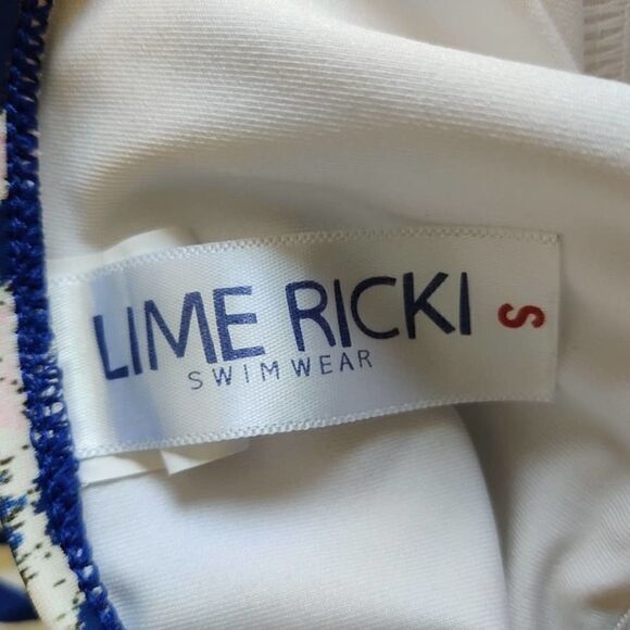 Lime Ricki halter animal striped tankini top sz S - Picture 8 of 8